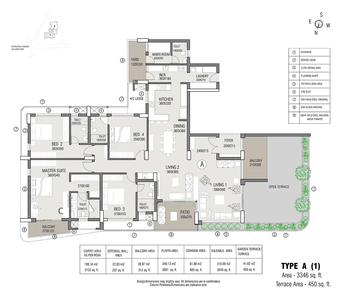 Emaar Shops office floor plan sample