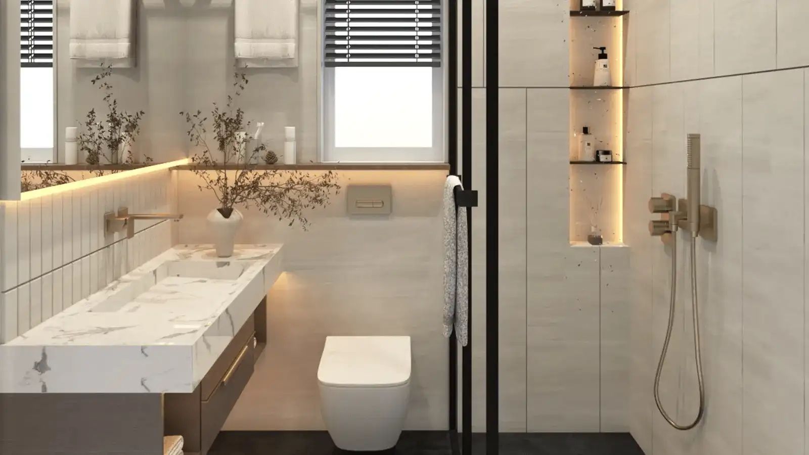 Illustrative bathroom visual