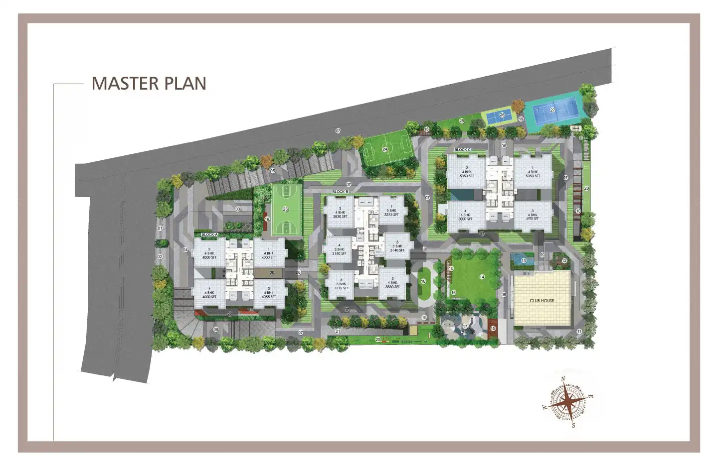 Illustrative master plan visual for Max Estates Sector 3 Najafgarh
