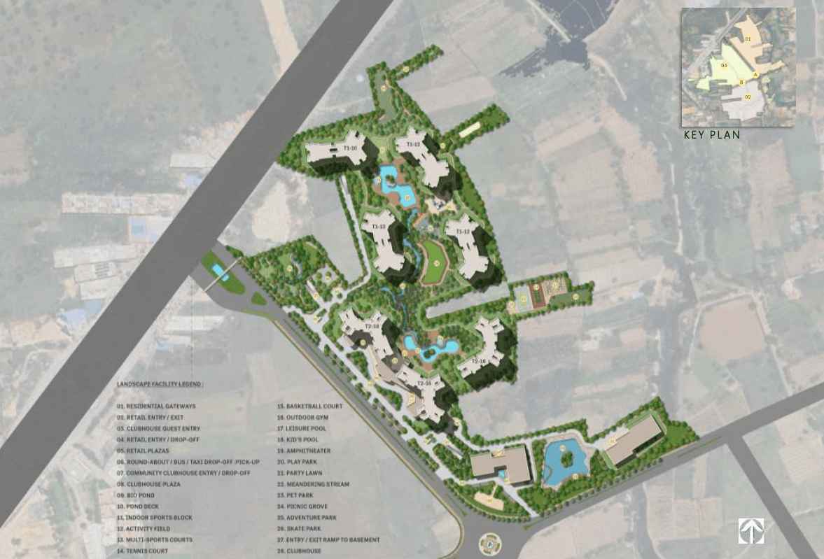 Prestige Dwarka Expressway master plan layout by Prestige Group
